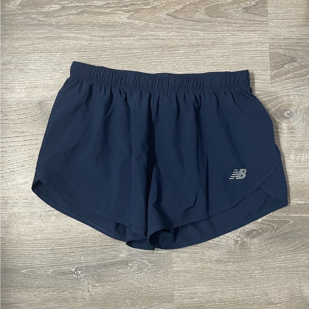 Women’s Navy Blue New Balance Athletic Shorts
